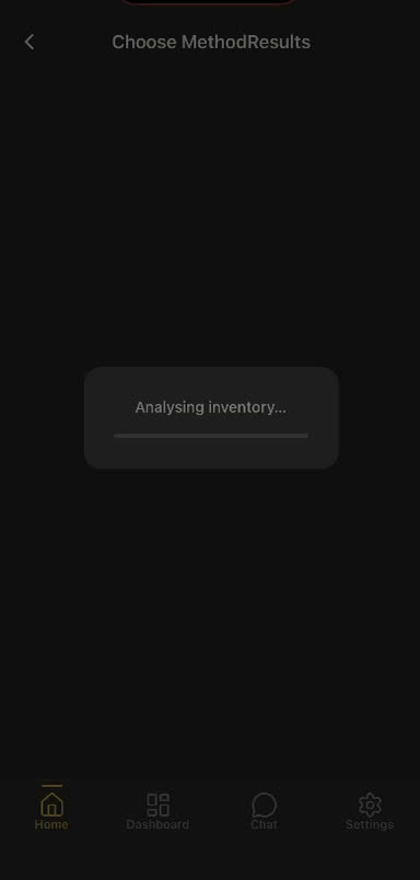 Analyzing inventory loading screen